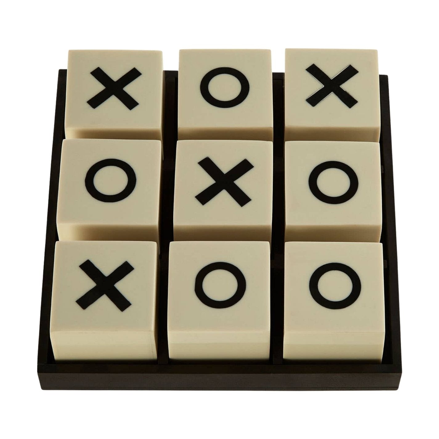 Churchill Games Small White and Black Noughts & Crosses Game