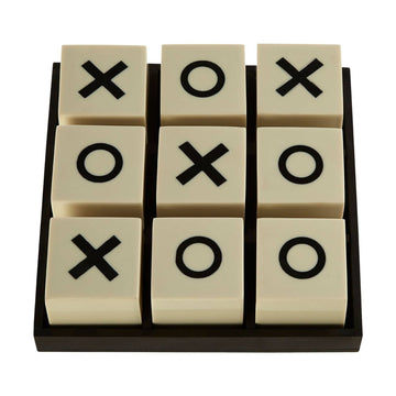 Churchill Games Small White and Black Noughts & Crosses Game