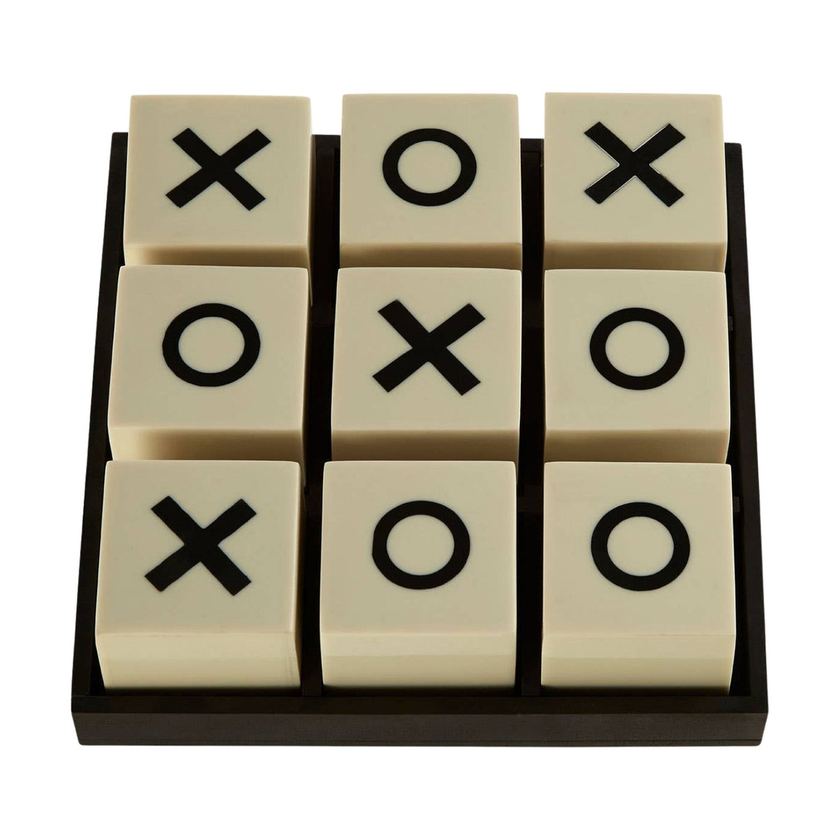 Churchill Games Small White and Black Noughts & Crosses Game
