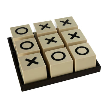 Churchill Games Large White and Black Noughts & Crosses Game