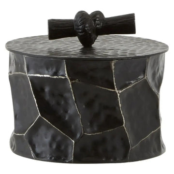Azola Small Trinket Box in Black & Gold