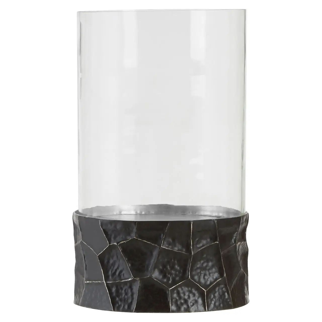 Azola Large Hurricane Hammered Candle Holder