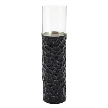 Azola Large Floor Standing Hurricane Candle Holder in Black