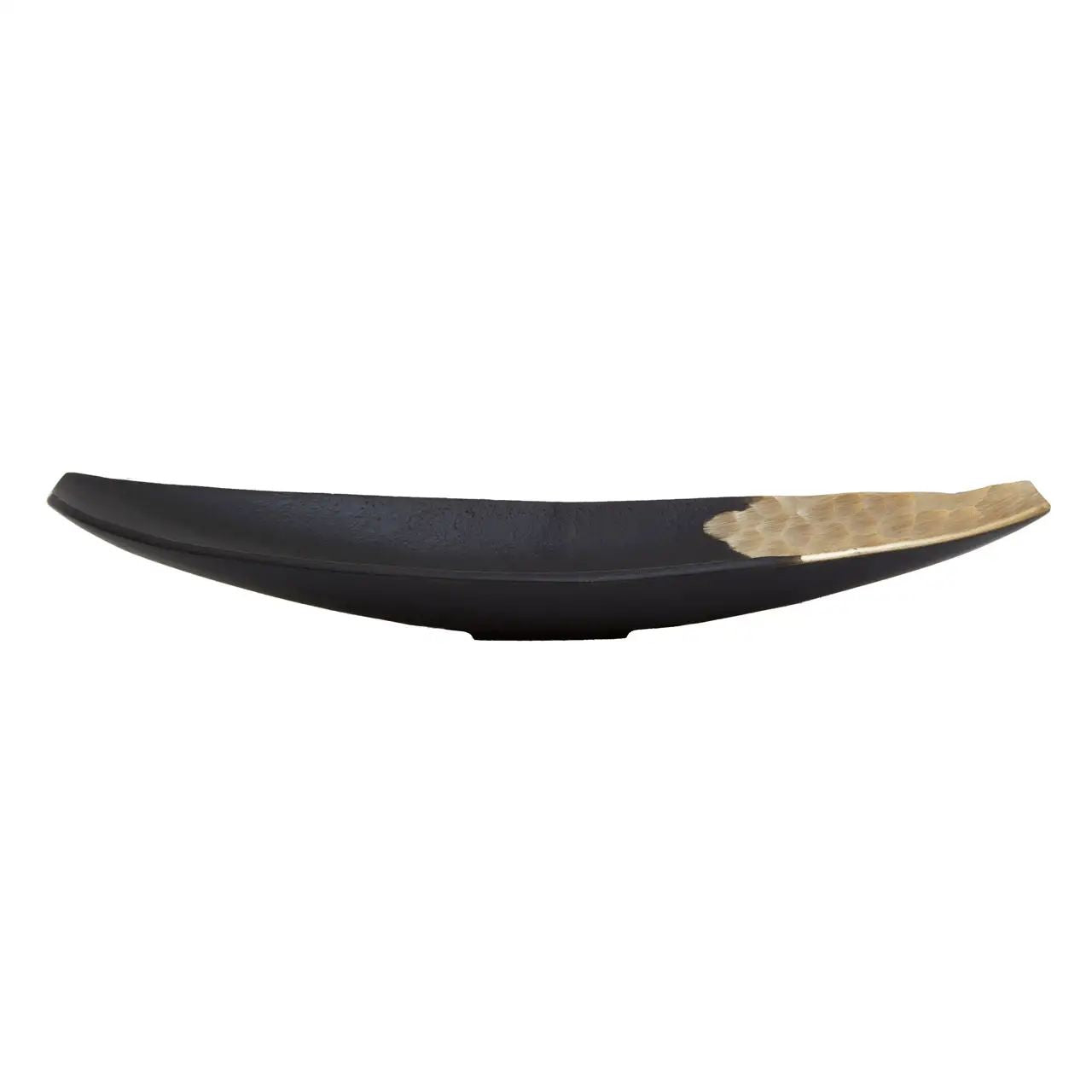 Kaito Black & Gold Boat Dish