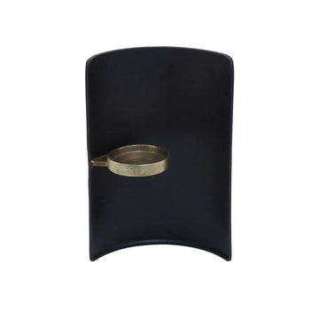 Kaito Black & Gold Finish Candle Holder