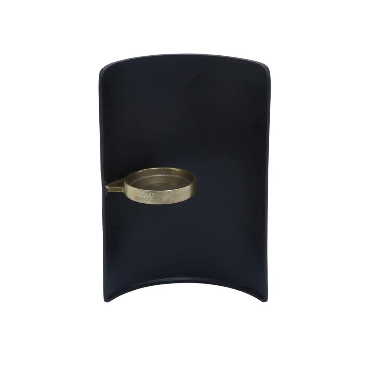 Kaito Black & Gold Finish Candle Holder