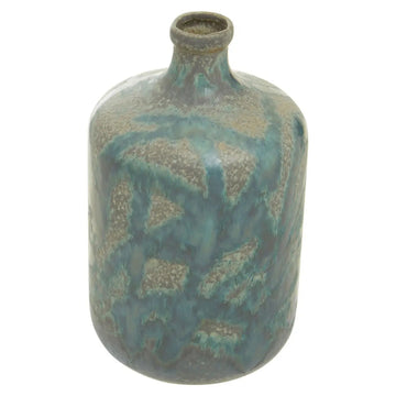 Syras Green Reactive Glaze Bottle Vase