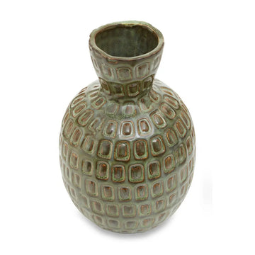 Yara Green Small Ceramic Vase