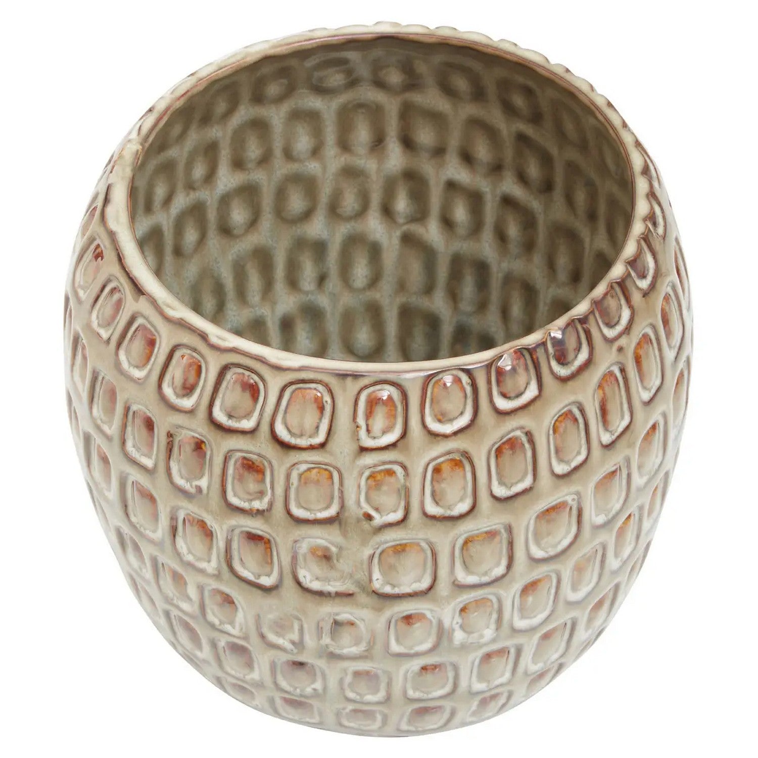 Yara Cream Large Ceramic Planter