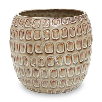 Yara Cream Large Ceramic Planter