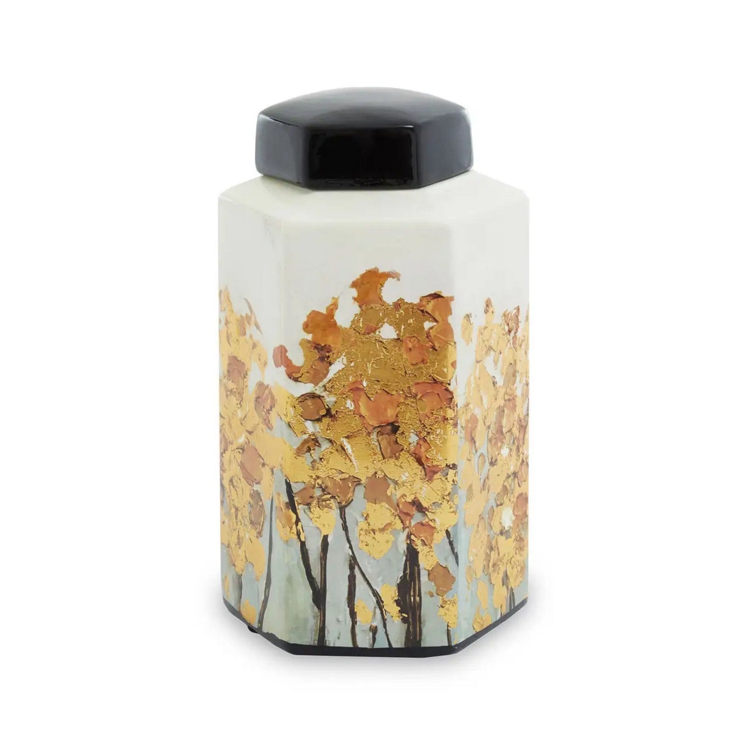 Mireya Small Multicoloured Floral Ceramic Jar