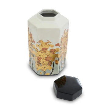 Mireya Small Multicoloured Floral Ceramic Jar