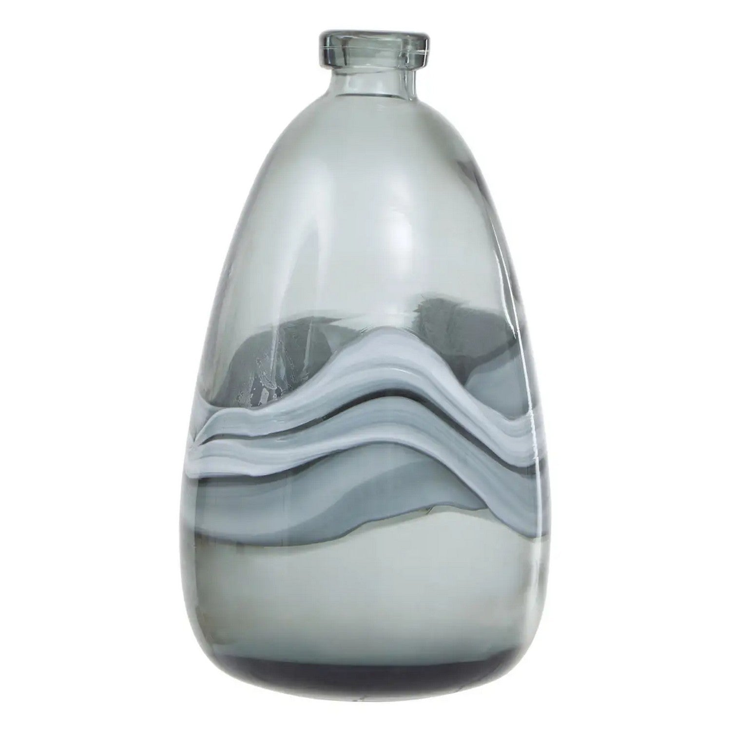 Halley Medium Grey Bottle Vase