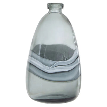 Halley Medium Grey Bottle Vase