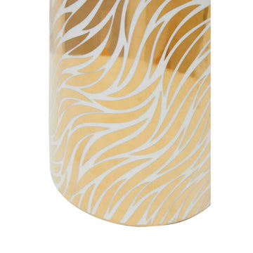 Doris Large White & Gold Ceramic Ginger Jar