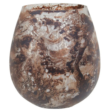 Gerun Brown Large Candle Holder