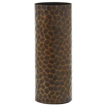 Azola Large Antique Gold Metal Vase