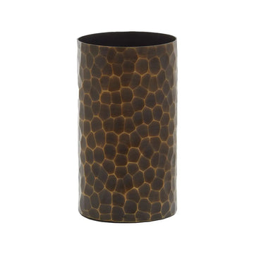 Azola Small Antique Gold Metal Vase