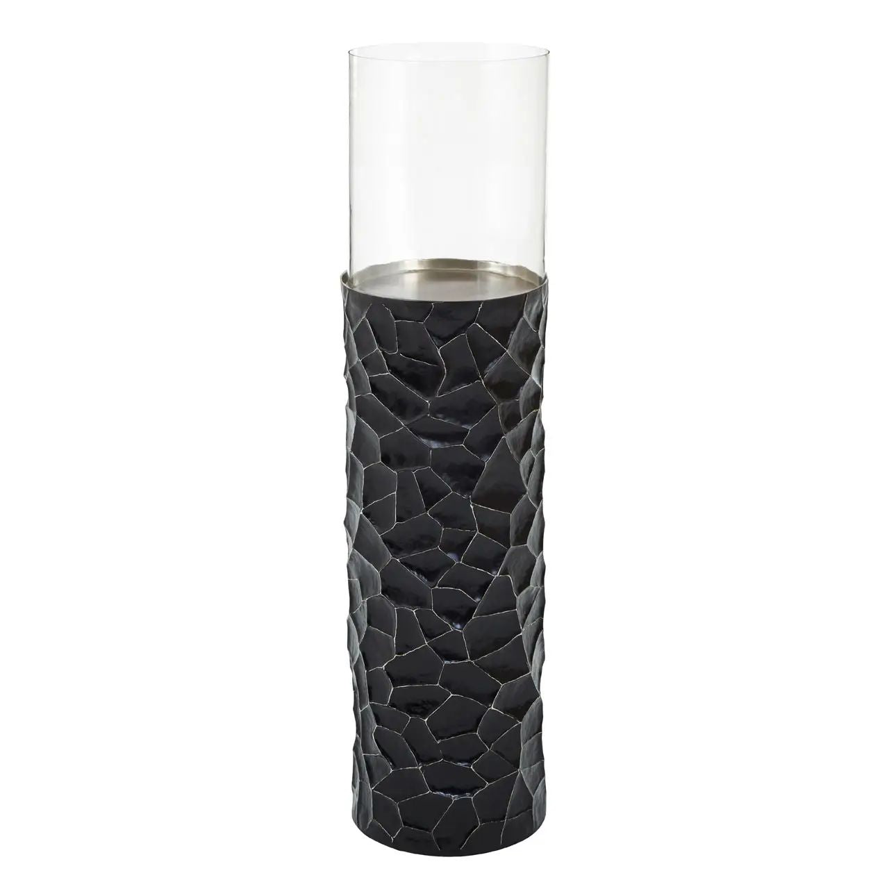 Azola Large Gold Textured Metal Vase