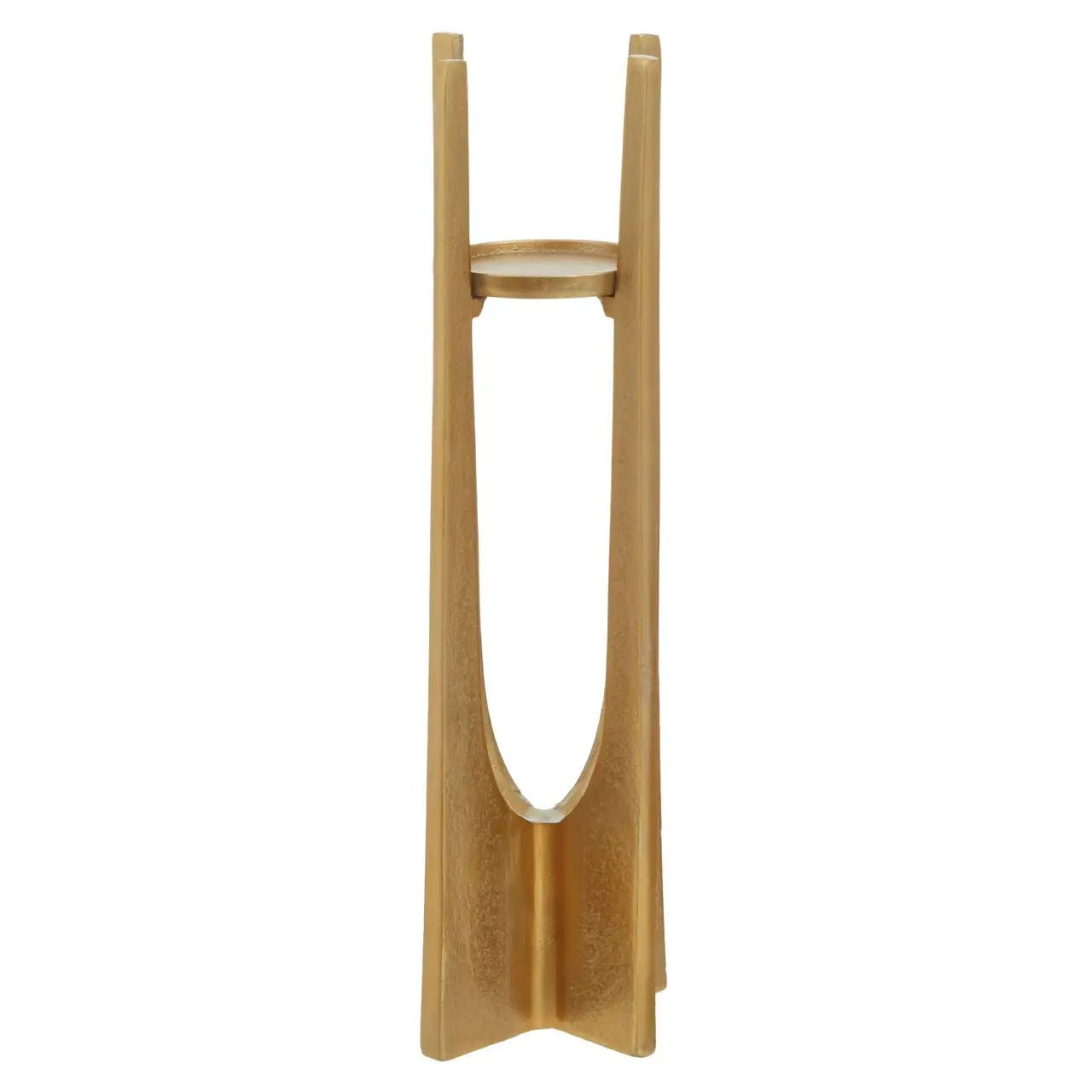 Draven Large Gold Finish Candle Holder