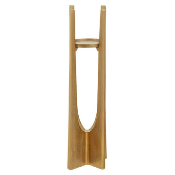 Draven Large Gold Finish Candle Holder