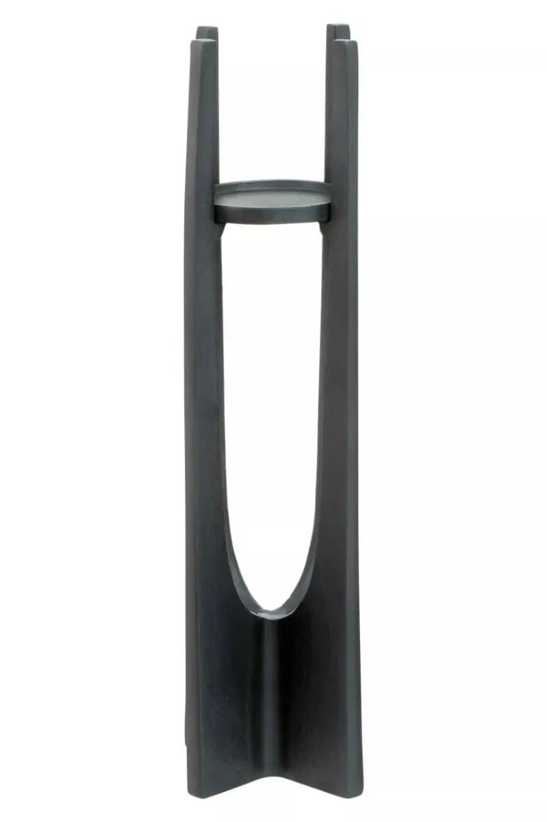 Draven Large Grey Finish Candle Holder