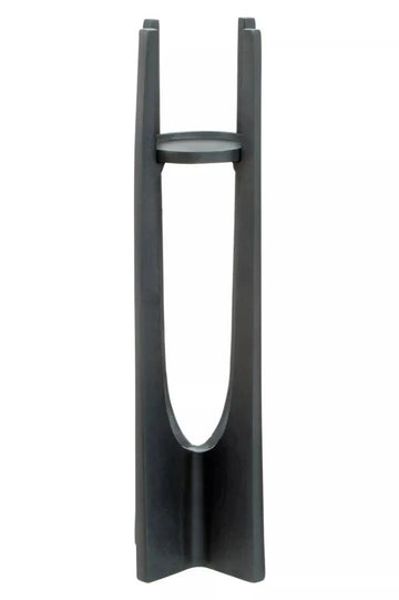 Draven Large Grey Finish Candle Holder