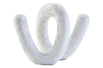 Darian Small Textured White Loop Sculpture