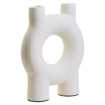 Halix Small Cream Candle Holder