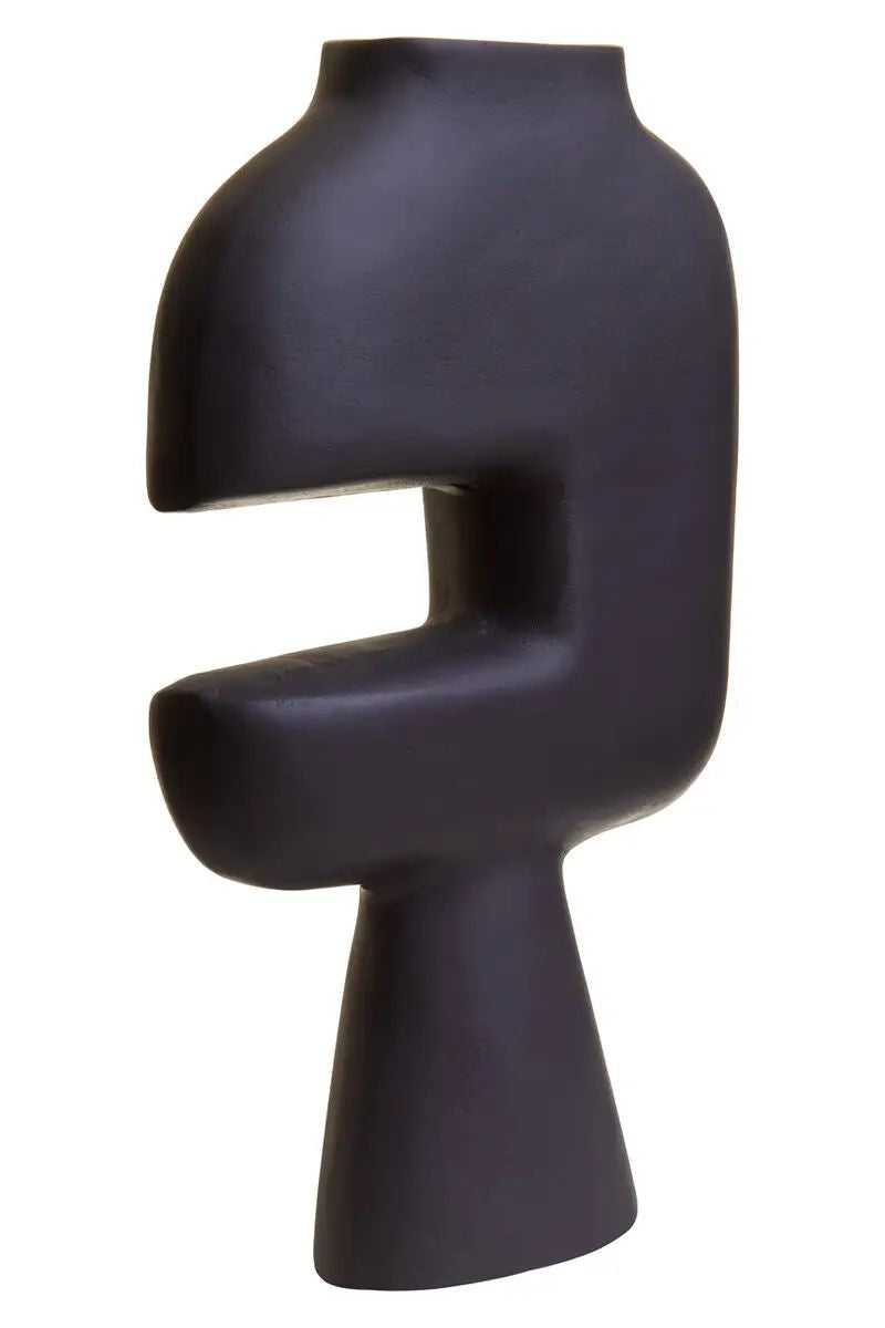 Halix Abstract Large Black Vase