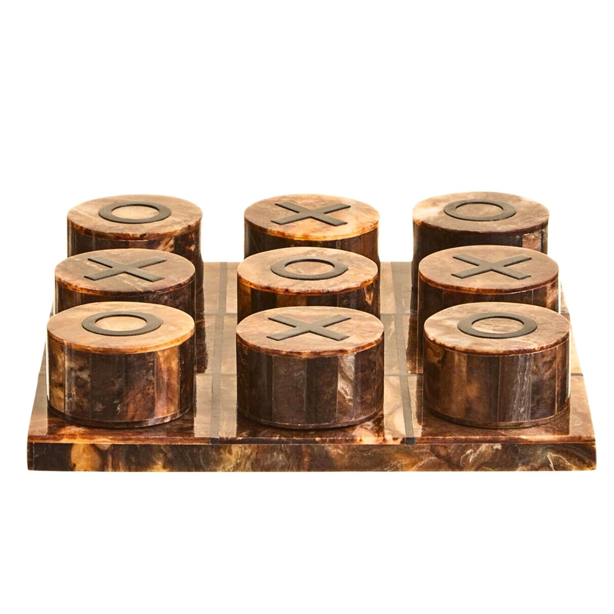 Churchill Games Brown and Black Finish Noughts & Crosses