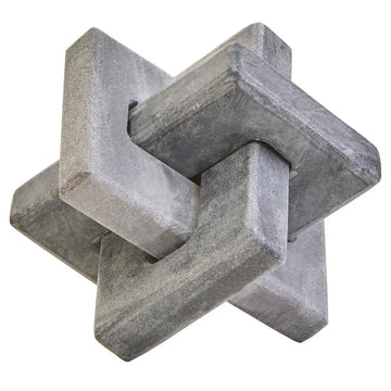Mason Grey Marble Knot Sculpture