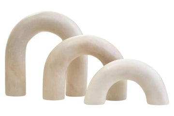 Mason White Marble Arch Decor Sculpture