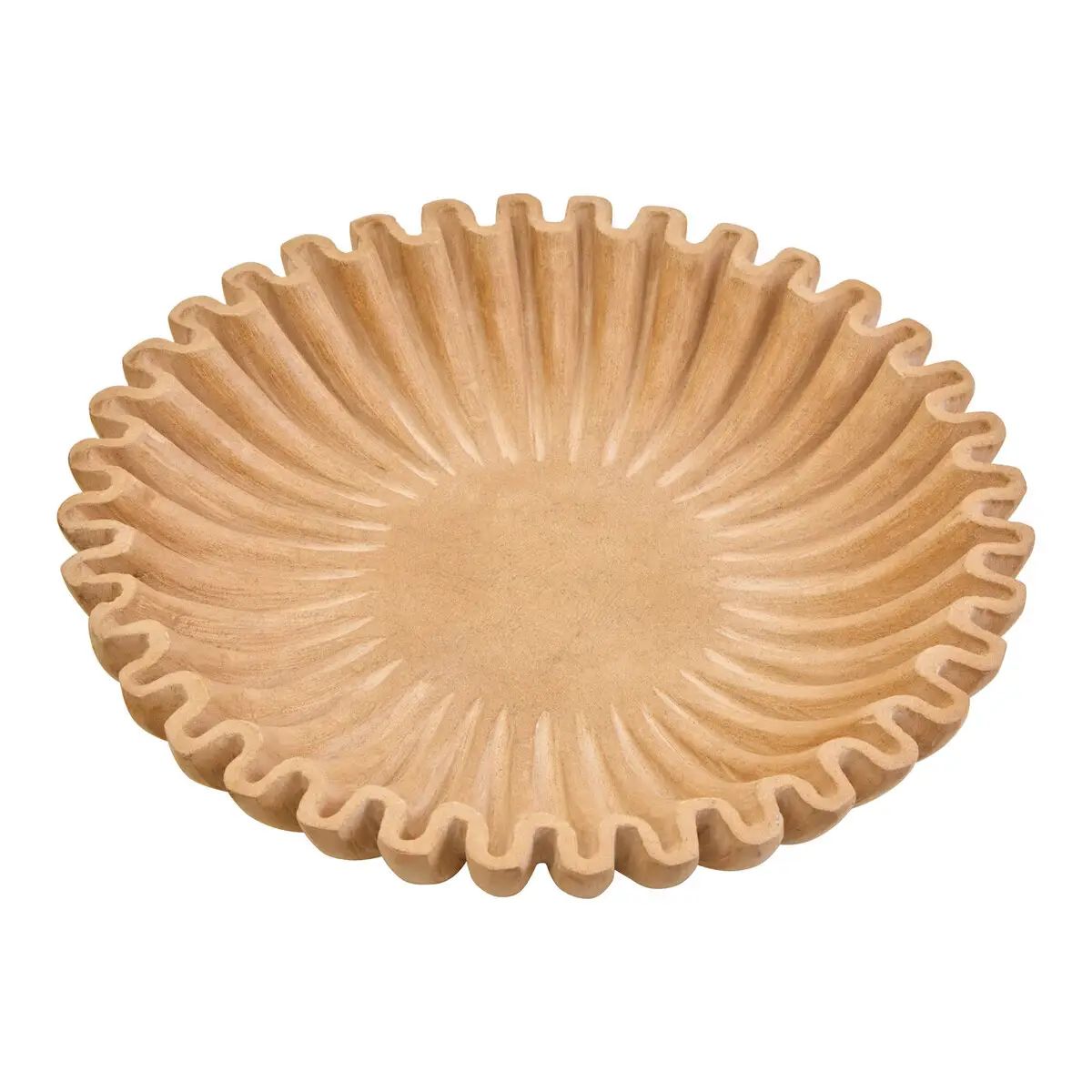 Sarion Large Ochre Fluted Marble Bowl