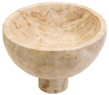 Santoro Chocolate Marble Pedestal Bowl