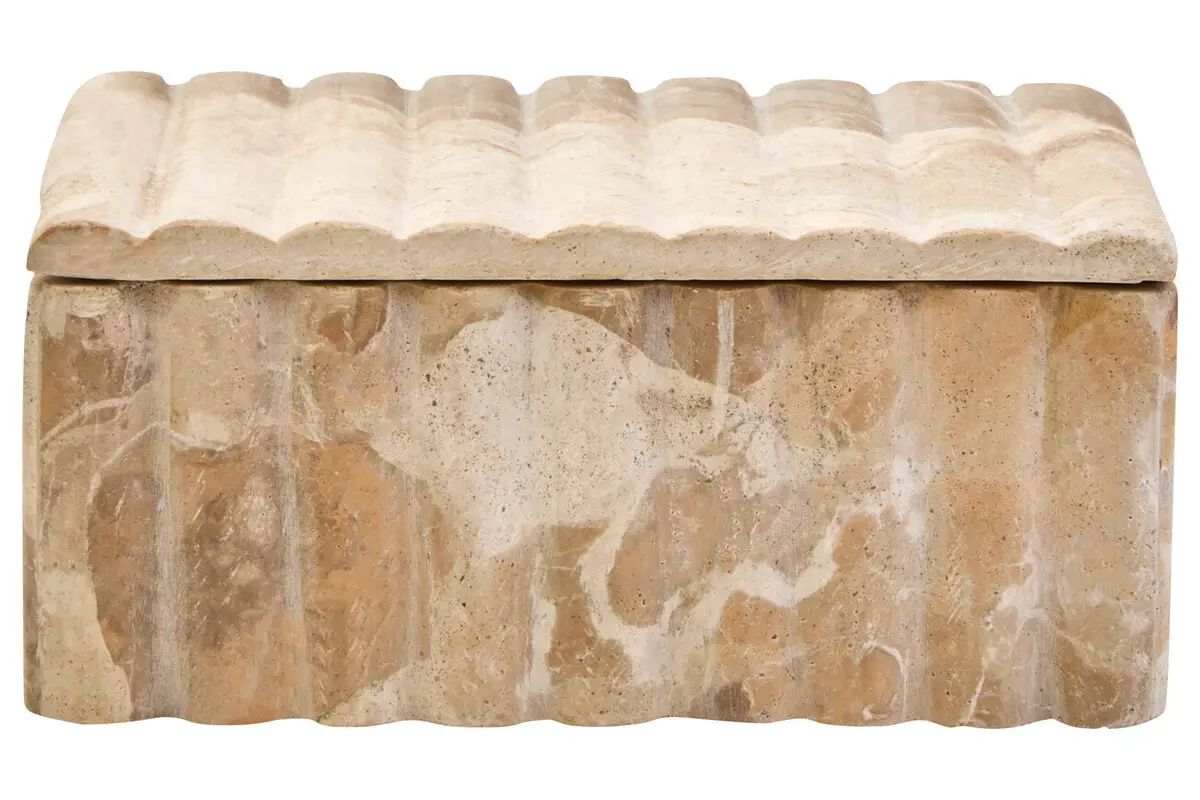 Santoro Rectangular Chocolate Marble Box