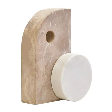 Santoro Chocolate & White Marble Sculpture