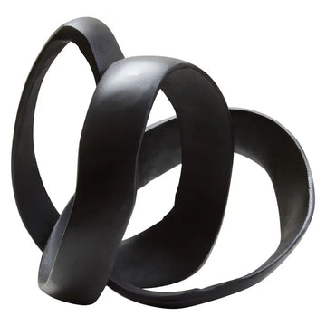 Parno Matte Black Nickel Finish Knot Sculpture
