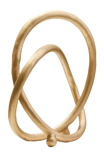 Parno Matte Gold Finish Twist Sculpture