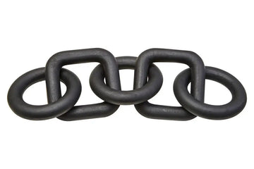 Kairo 5 Link Black Wood Chain Sculpture