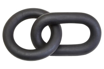 Kairo Black Wood 2 Link Chain Sculpture