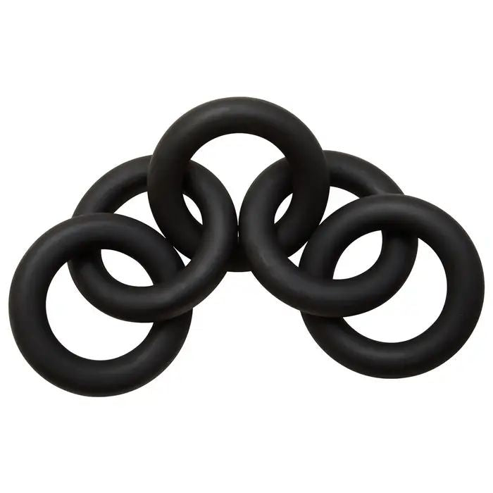 Kairo Black 5 Link Wood Chain Sculpture
