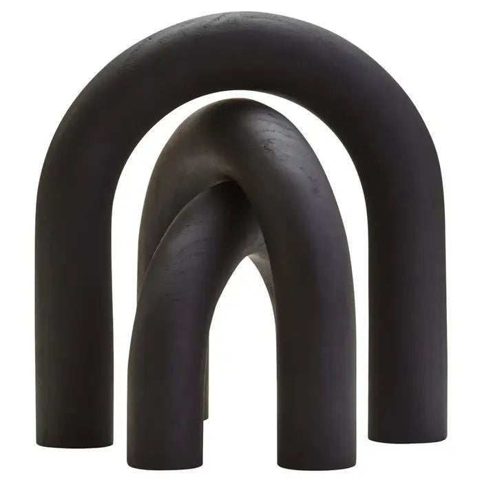 Kairo Black Wood Arch Sculpture