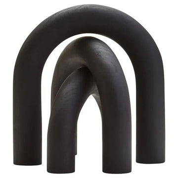 Kairo Black Wood Arch Sculpture