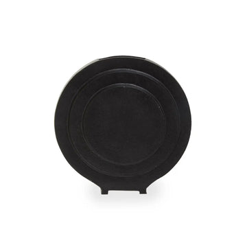 Halix Round Matt Black Finish Vase