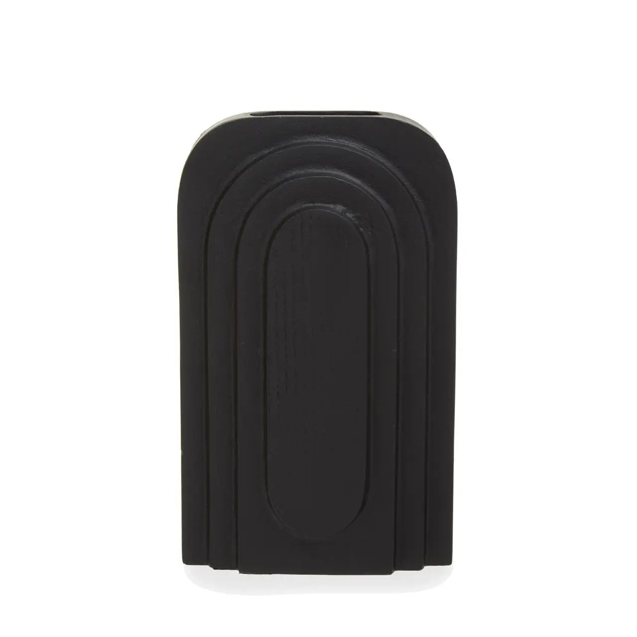 Halix Tall Matt Black Finish Vase