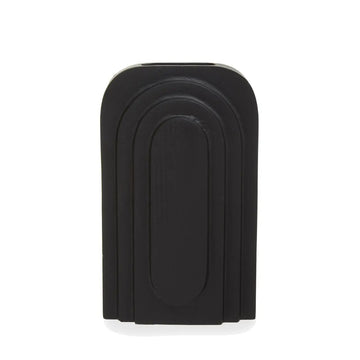Halix Tall Matt Black Finish Vase