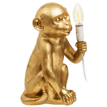 Roho Gold Finish Monkey Lamp