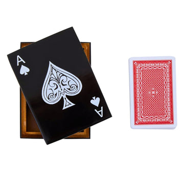 Churchill Games Black & White Card Box with Playing Cards