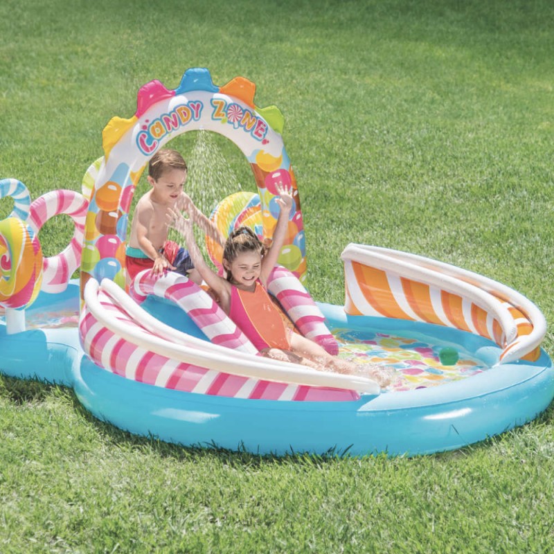 Candy Zone Fountain Play Centre Kids Inflatable Pool